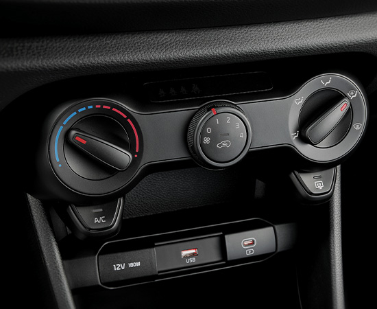 Manual temperature control
