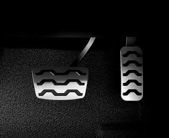 Metal pedals