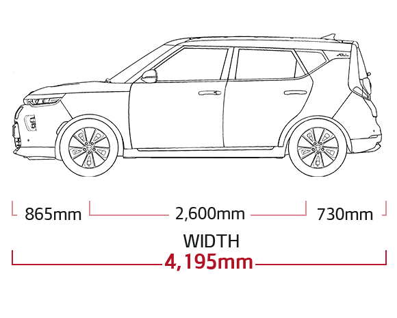 Kia Soul EV Dimensions