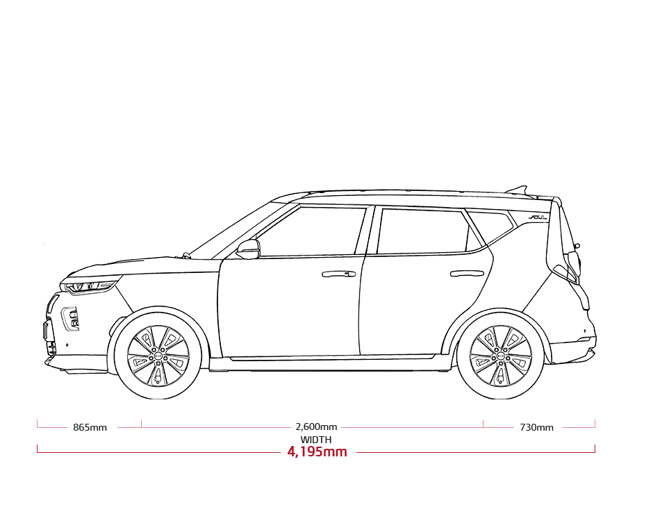 Kia Soul EV Dimensions