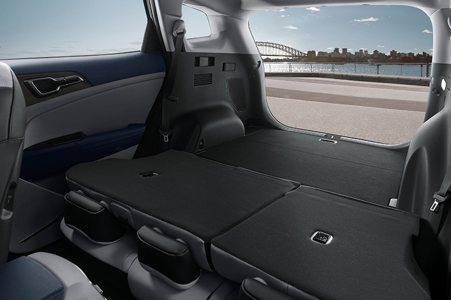 Remote 2nd-row seatback folding