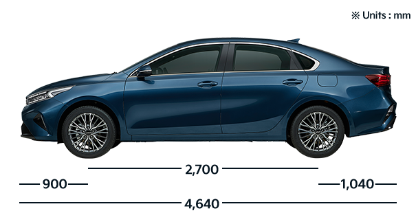 Kia Cerato Dimensions